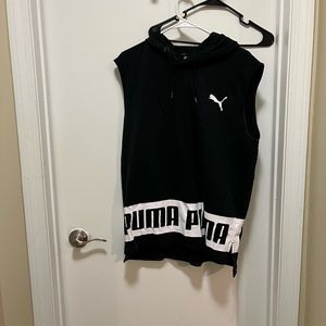 Men’s Hooded Puma cutoff  size M